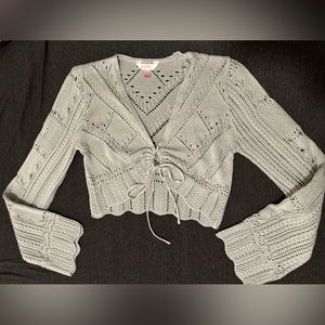 Knitted Cropped Cardigan